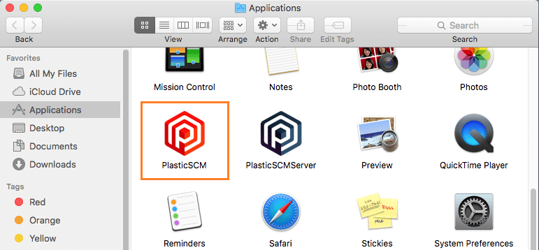 macOS - Run Plastic SCM