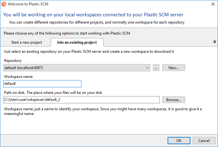 Start working with Plastic - Join an existing project
