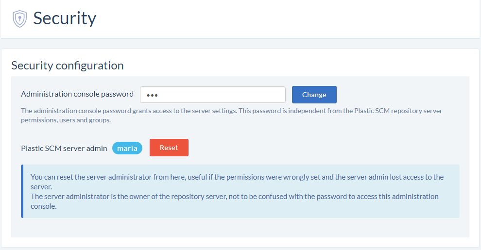 Security configuration
