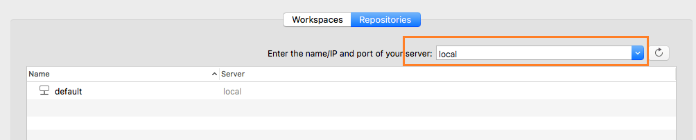 Gluon - macOS - Open the repositories view