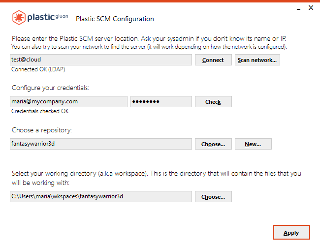 Gluon configuration