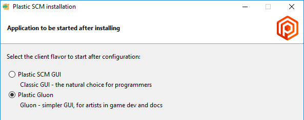 Installing the Plastic client - Select Gluon