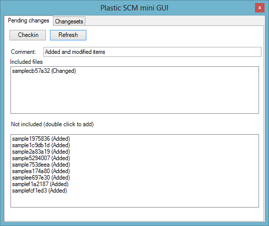 Plastic SCM Mini GUI