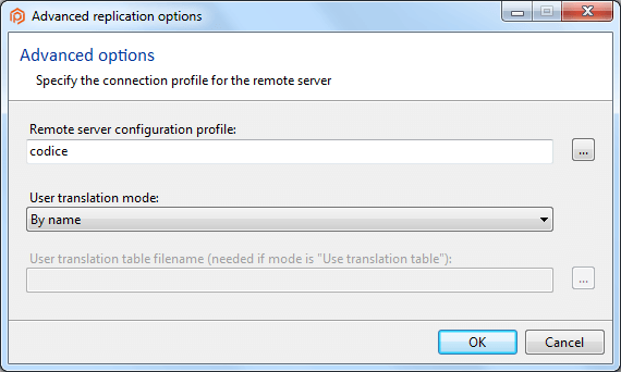 Advanced options dialog - I3 visual theme