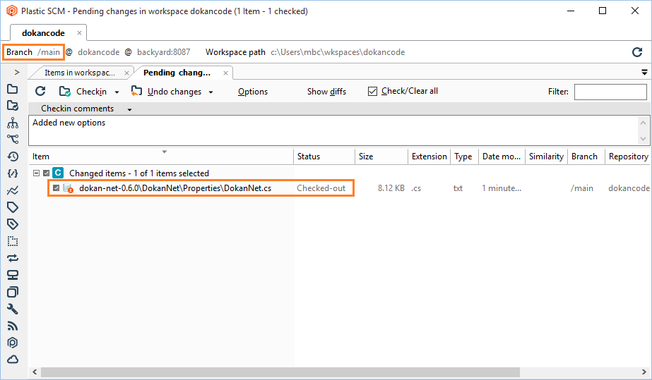 GitSync - Conflict management - Plastic side - Edit file