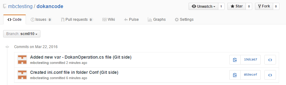 GitSync - Git side - Merge - Changes