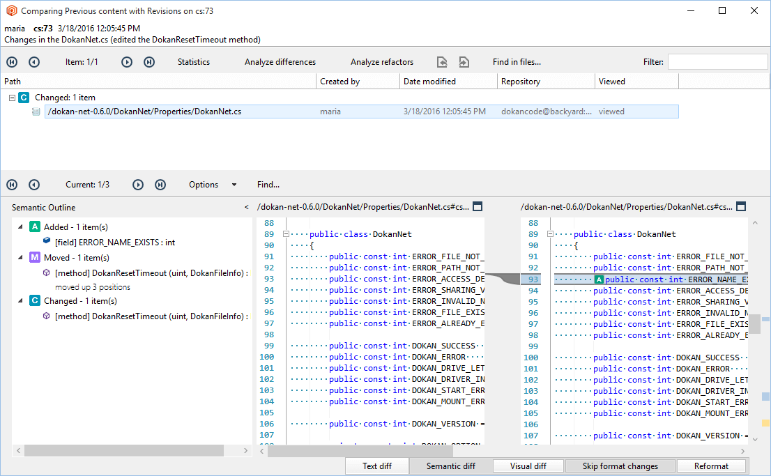 GitSync - Plastic side - Merge - Edit file
