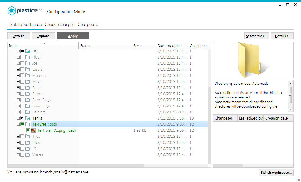 Configuration Mode view