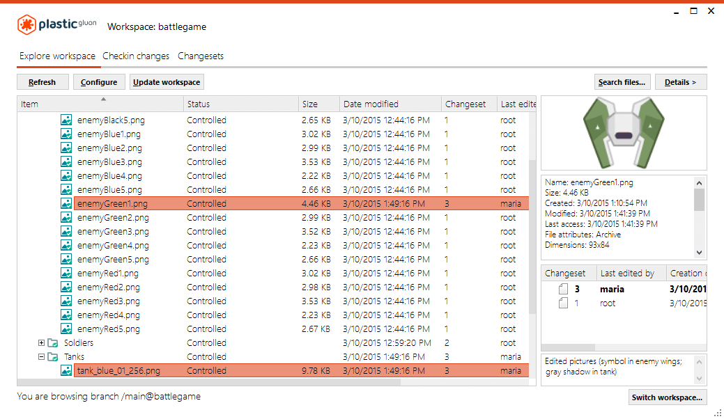 Checkin changes successfully