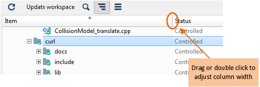 Resizing Columns in a Table