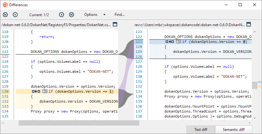 Side-by-side Diff Tool