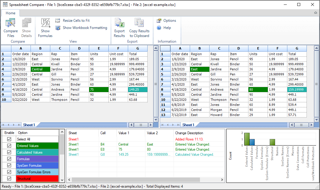 Diffing an Excel document