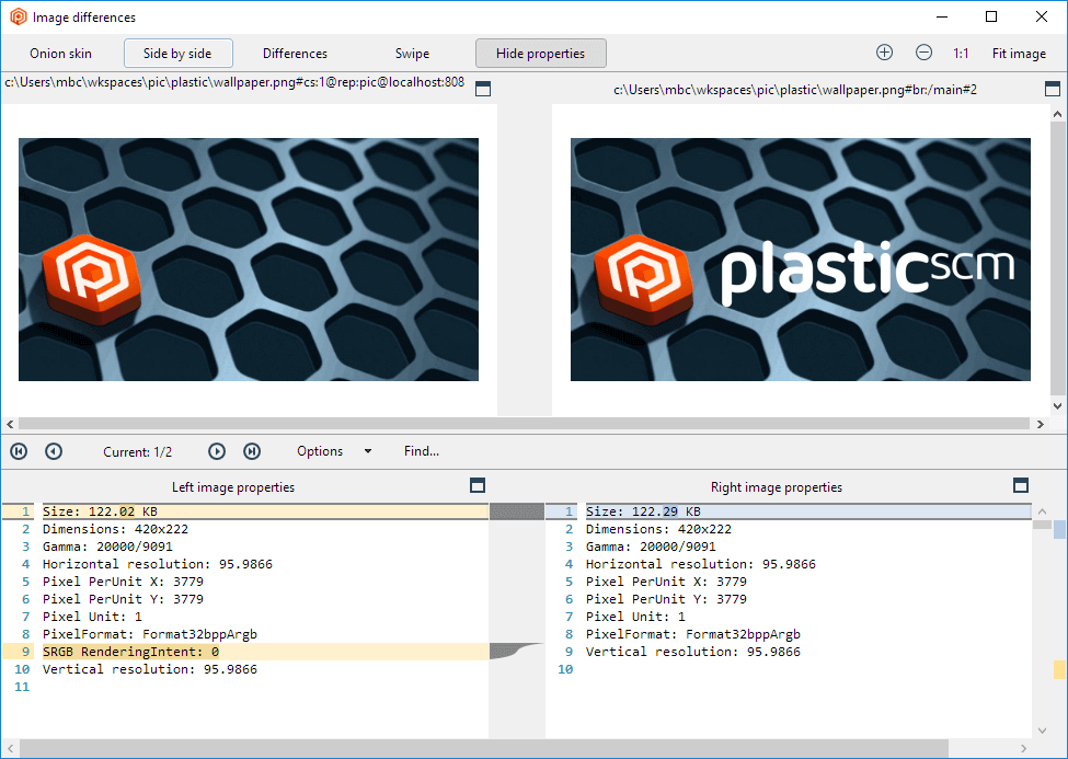 Image Diff - Side by Side