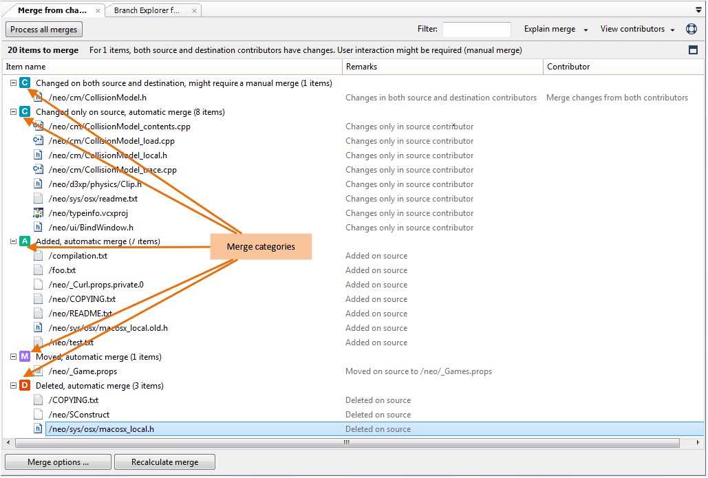 Merge categories