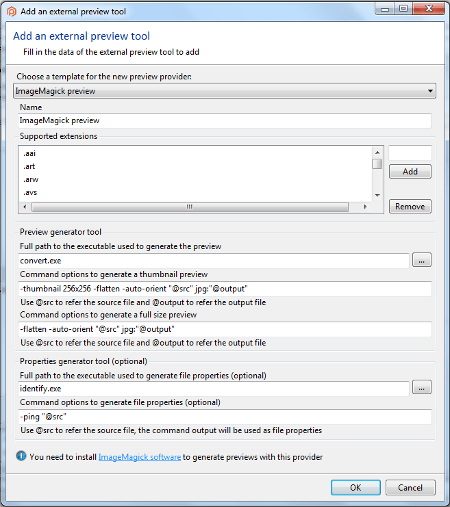 Add an external preview tool