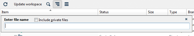 Workspace Explorer: Search