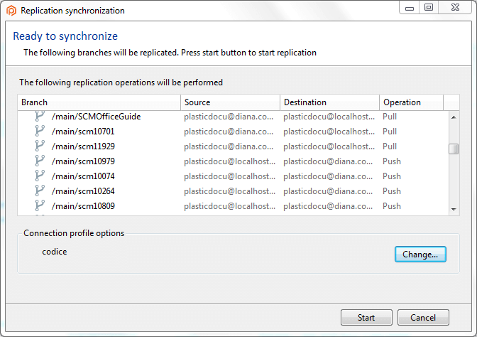 Sync view "Synchronize all" summary window