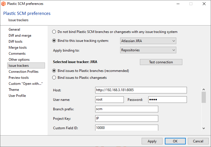 Configuring an ITS integration