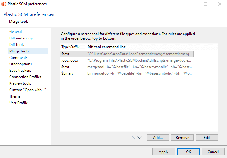 Merge tools