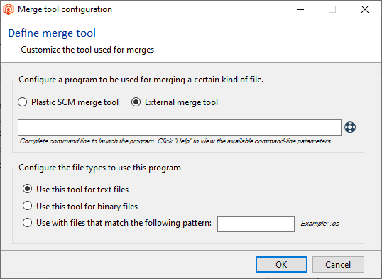 Merge tool configuration