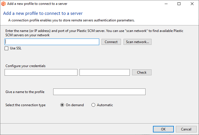 New profile window
