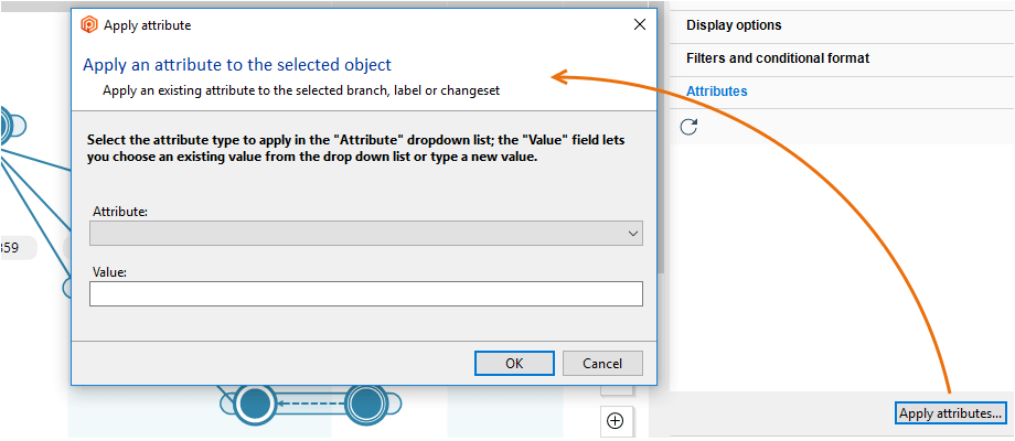Plastic SCM GUI - Windows - Branch Explorer - Apply attribute