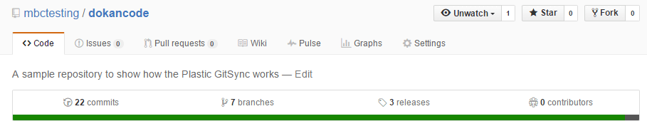 GitSync - 첫 번째 내보내기 - GitHub