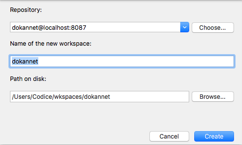 macOS - Create new workspace