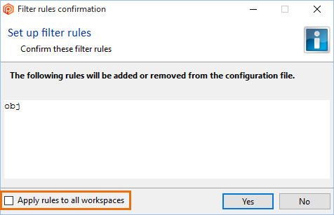 Add to the ignored list - All workspaces