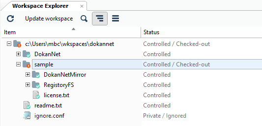 Workspace Explorer