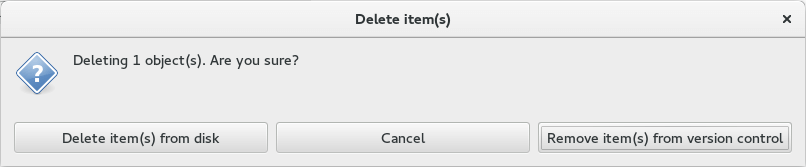 Delete confirmation