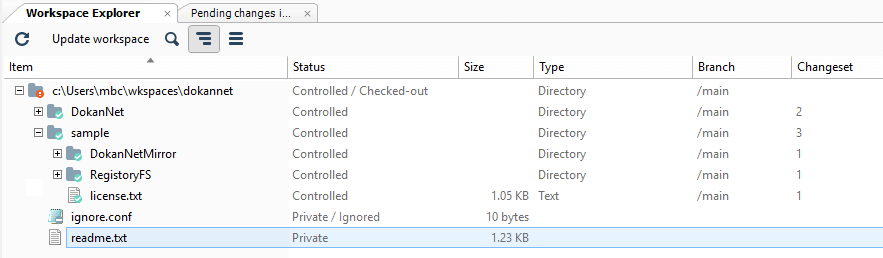 Workspace Explorer