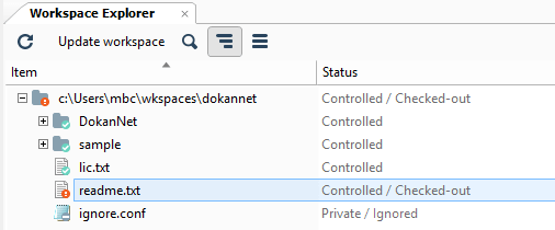 Workspace Explorer
