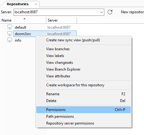 Repository permissions