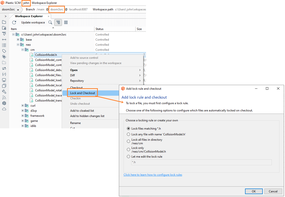 Testers can add new lock rules in doom3src repository