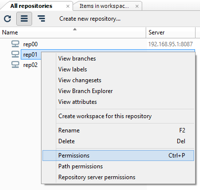 Repository permissions