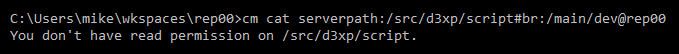 Path permissions - Secured path - Cat - Check