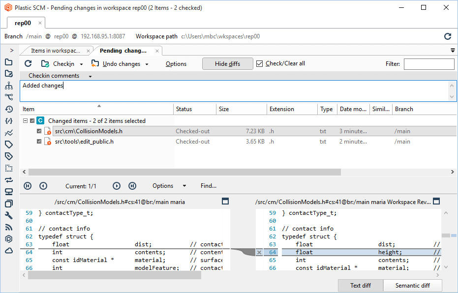 Path permissions - Secured path - Diff - Deny read - Changes