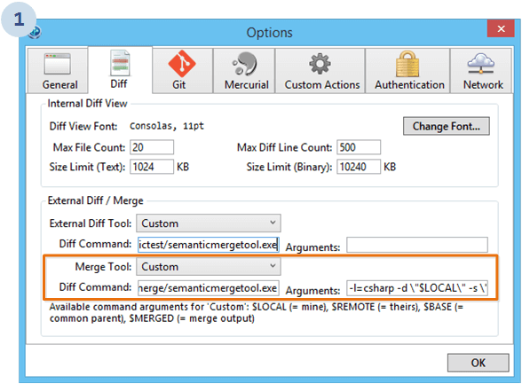 Merge tool for Mercurial with SourceTree