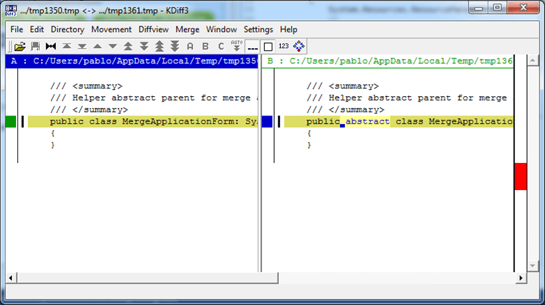 External Diff Tool