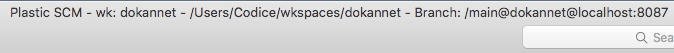 Plastic SCM GUI - macOS - Branch loaded