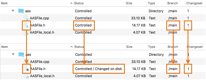 Plastic SCM GUI - macOS - Modify-commit