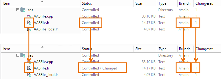 Plastic SCM GUI - Windows - Modify-commit