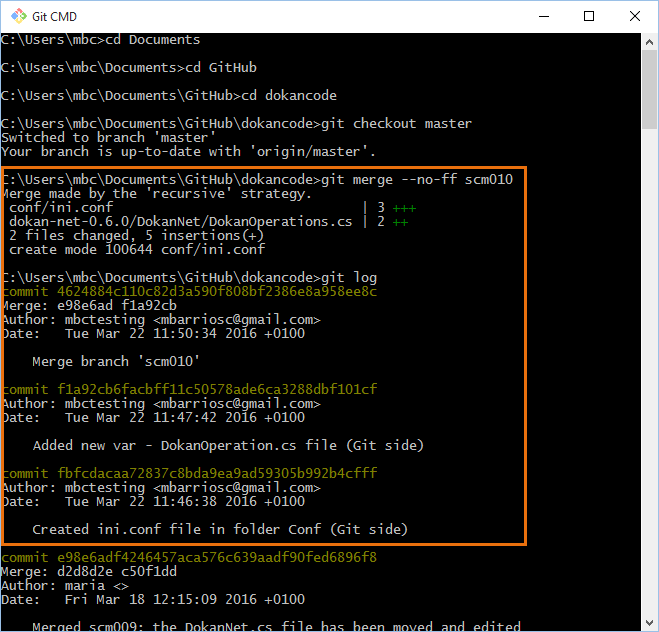 GitSync - Git 端 - 合併